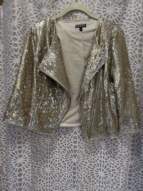 Express Gold Sequin Jacket